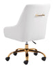 The Madelaine Office Chair White & Gold  Era and Style Inspired Home Decor 1