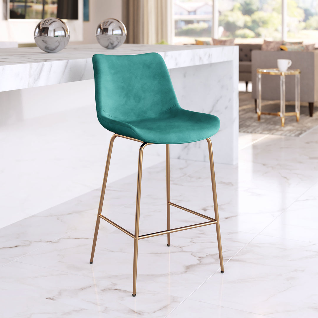 The Tony Counter Stool Green & Gold  Era and Style Inspired Home Decor 1