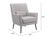 The Ontario Accent Chair Gray  Era and Style Inspired Home Decor 1