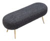 The Creek Bench Glitter Black  Era and Style Inspired Home Decor 1