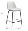 The Byron Counter Stool White  Era and Style Inspired Home Decor 1