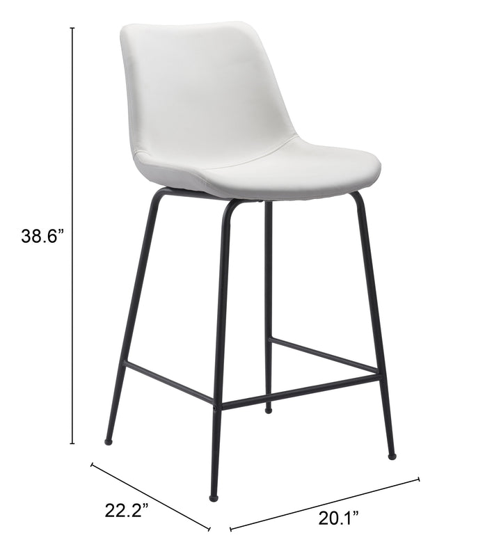 The Byron Counter Stool White  Era and Style Inspired Home Decor 1