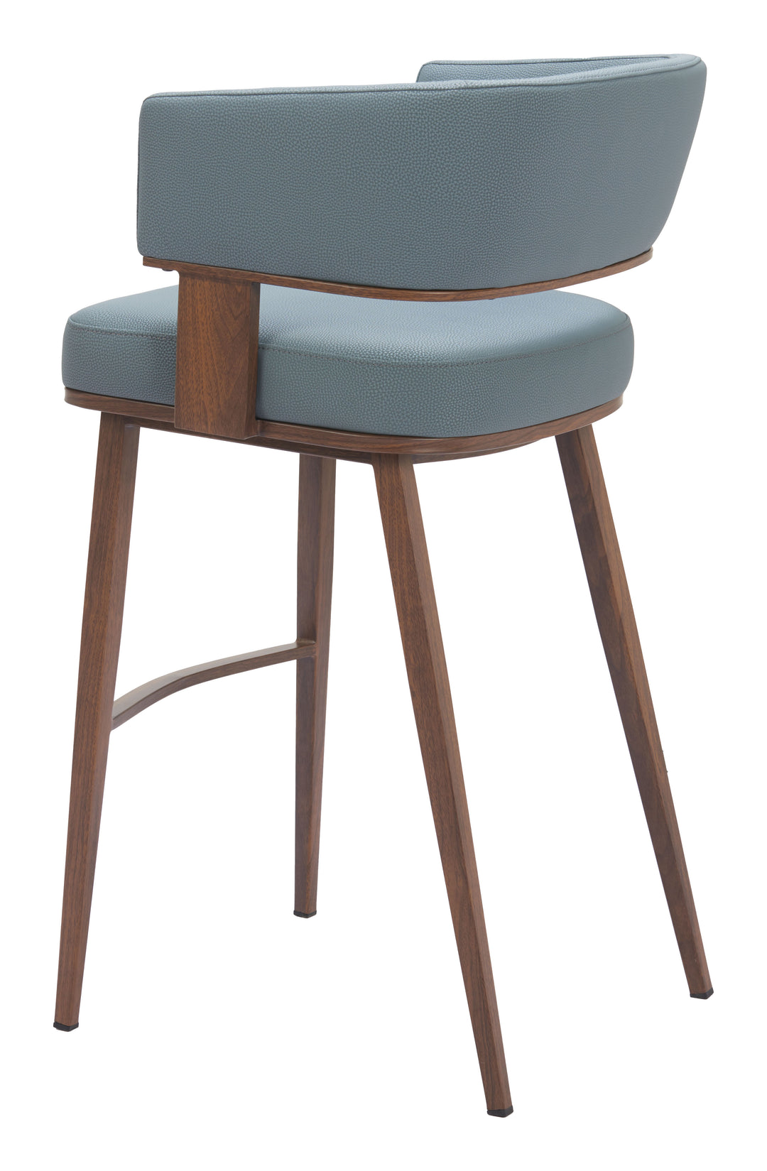 The Poise Barstool (Set of 2) Azure Gray & Walnut  Era and Style Inspired Home Decor 1