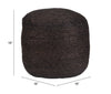 The Lillian Ottoman Black  Era and Style Inspired Home Decor 1