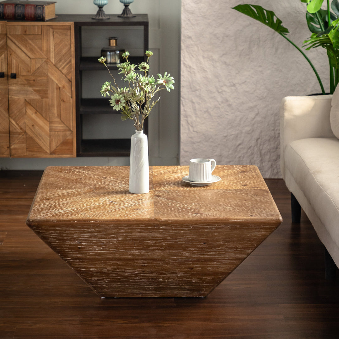 Vintage Style Trapezoidal Coffee Table