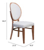 The Regents Dining Chair (Set of 2) Walnut & Light Gray  Era and Style Inspired Home Decor 1