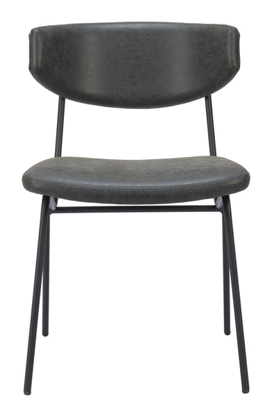 The Charon Dining Chair (Set of 2) Vintage Black  Era and Style Inspired Home Decor 1