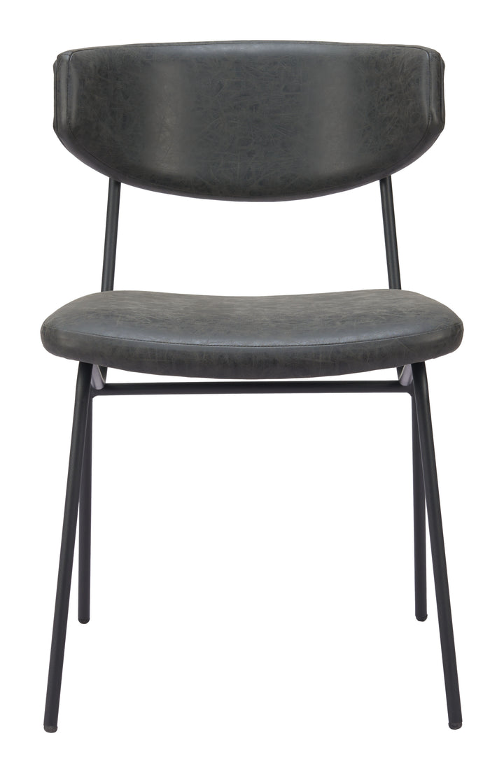 The Charon Dining Chair (Set of 2) Vintage Black  Era and Style Inspired Home Decor 1