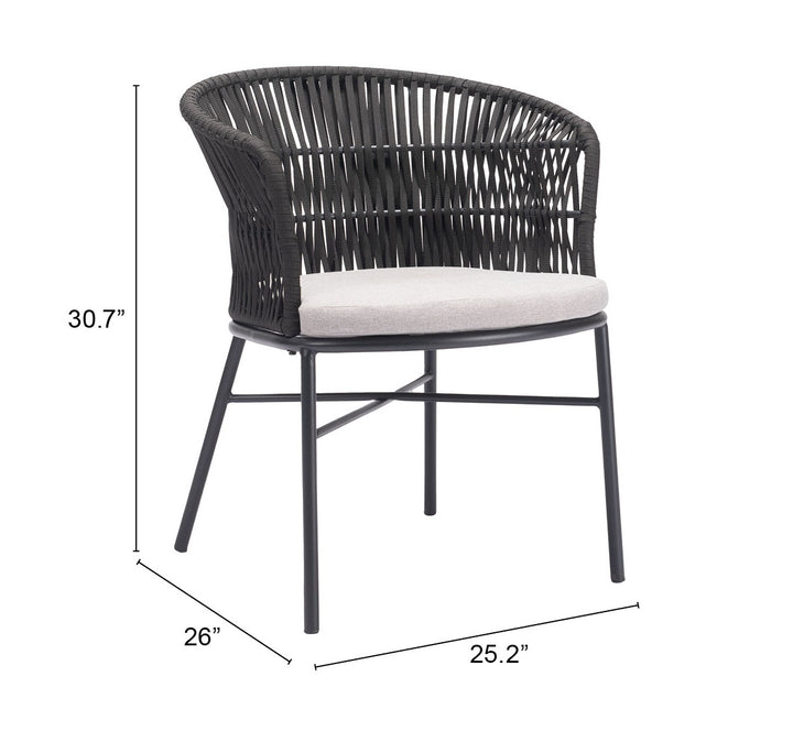 The Freycinet Dining Chair (Set of 2) Black  Era and Style Inspired Home Decor 1