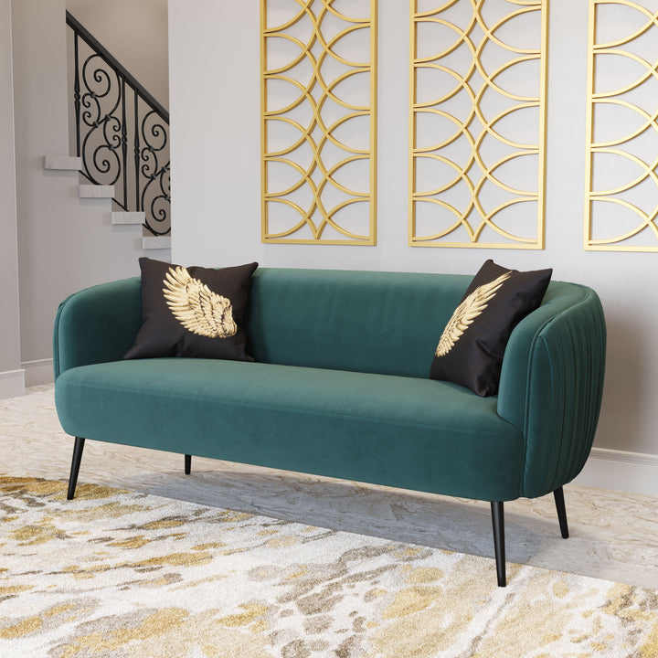 The Karan Sofa Green  Era and Style Inspired Home Decor 1