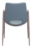 The Desi Dining Chair (Set of 2) Azure Gray & Walnut  Era and Style Inspired Home Decor 1