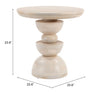 The Bilanka Accent Table Natural  Era and Style Inspired Home Decor 1