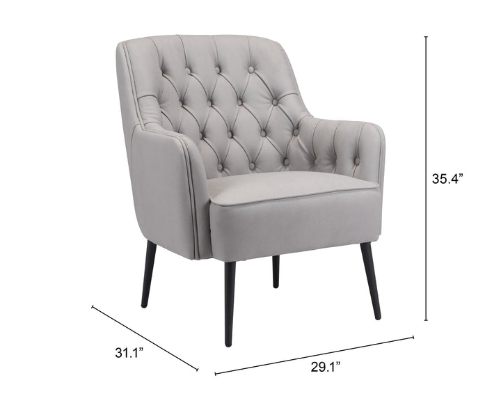 The Tasmania Accent Chair Gray  Era and Style Inspired Home Decor 1