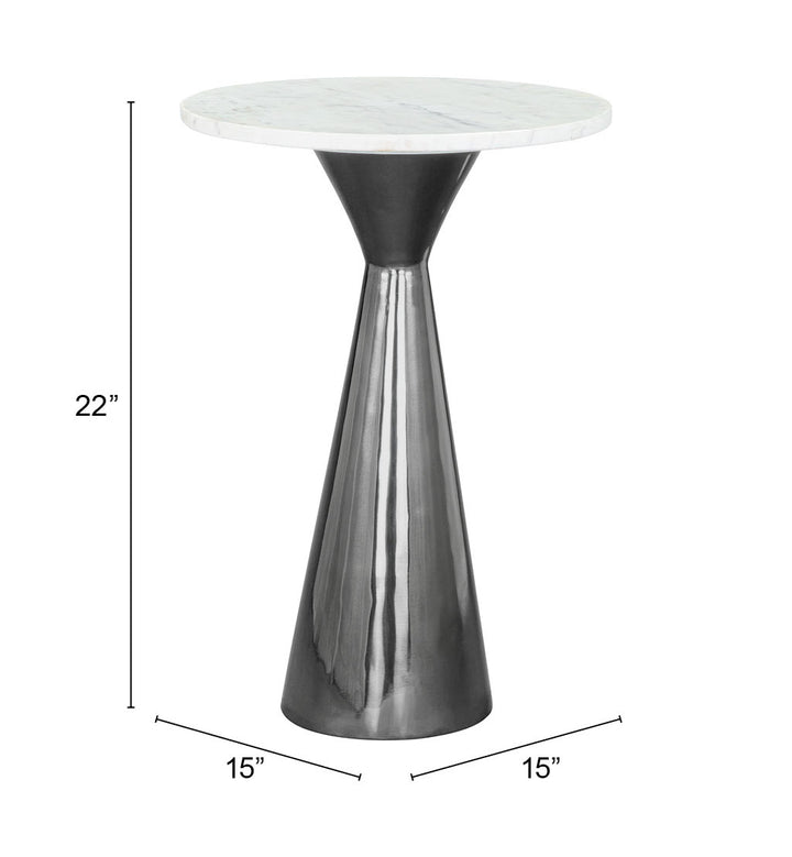 The Tim Side Table White & Black  Era and Style Inspired Home Decor 1