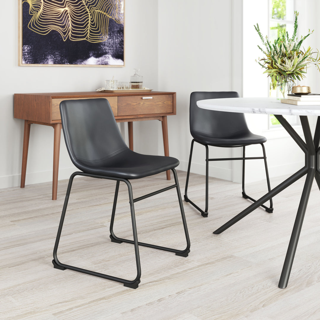 The Smart Dining Chair (Set of 2) Black  Era and Style Inspired Home Decor 1