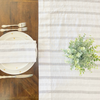 Striped Linen Table Runner