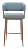 The Poise Barstool (Set of 2) Azure Gray & Walnut  Era and Style Inspired Home Decor 1