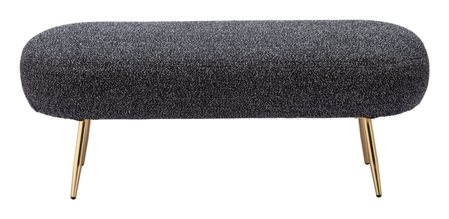 The Creek Bench Glitter Black  Era and Style Inspired Home Decor 1