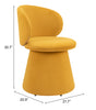 The Oblic Swivel Dining Chair Orange  Era and Style Inspired Home Decor 1