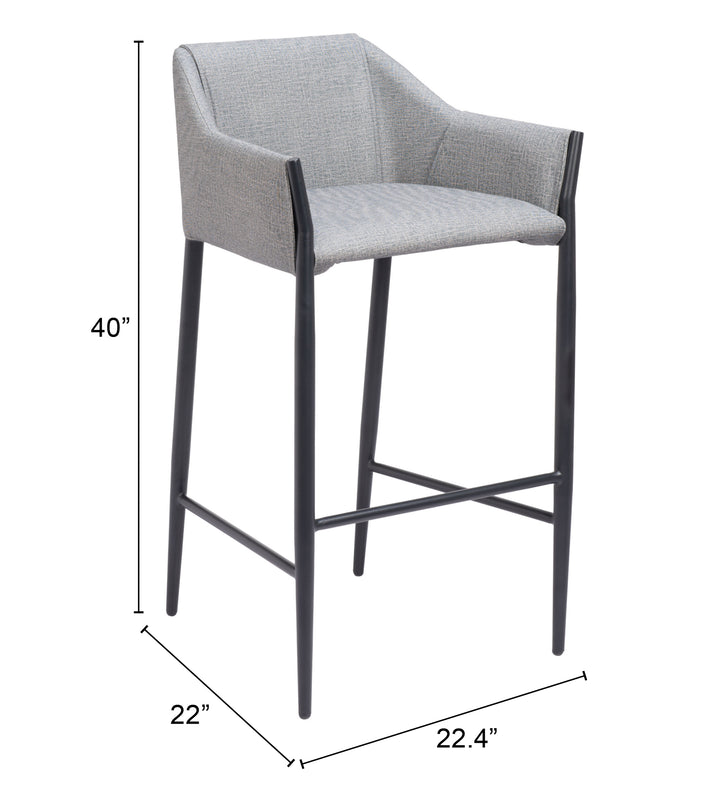 The Andover Barstool Slate Gray  Era and Style Inspired Home Decor 1