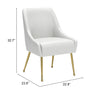 The Maxine Dining Chair White & Gold  Era and Style Inspired Home Decor 1