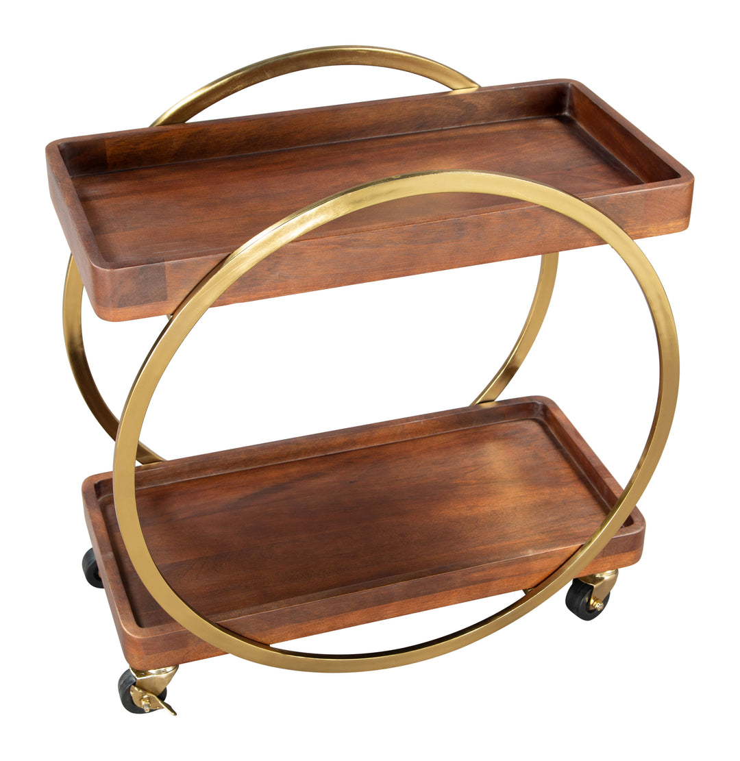 The Arenas Bar Cart Brown  Era and Style Inspired Home Decor 1