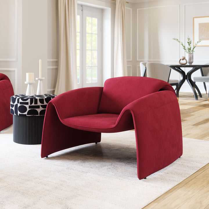 The Horten Accent Chair Red  Era and Style Inspired Home Decor 1