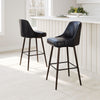 The Keppel Swivel Barstool Black & Bronze  Era and Style Inspired Home Decor 1