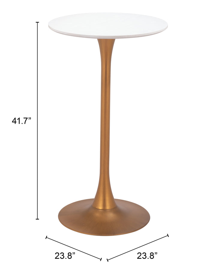 The Auray Bar Table White & Gold  Era and Style Inspired Home Decor 1