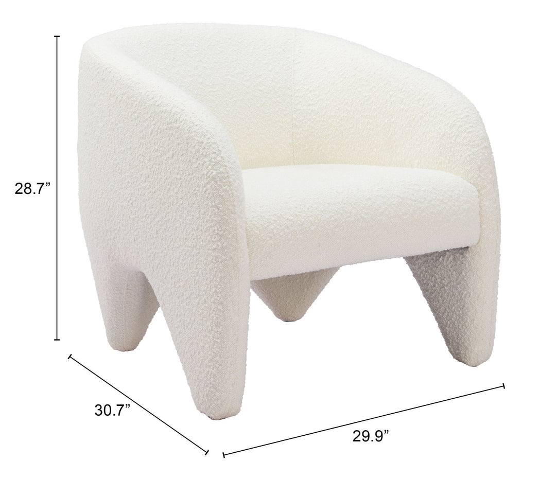 The Lopta Accent Chair White  Era and Style Inspired Home Decor 1