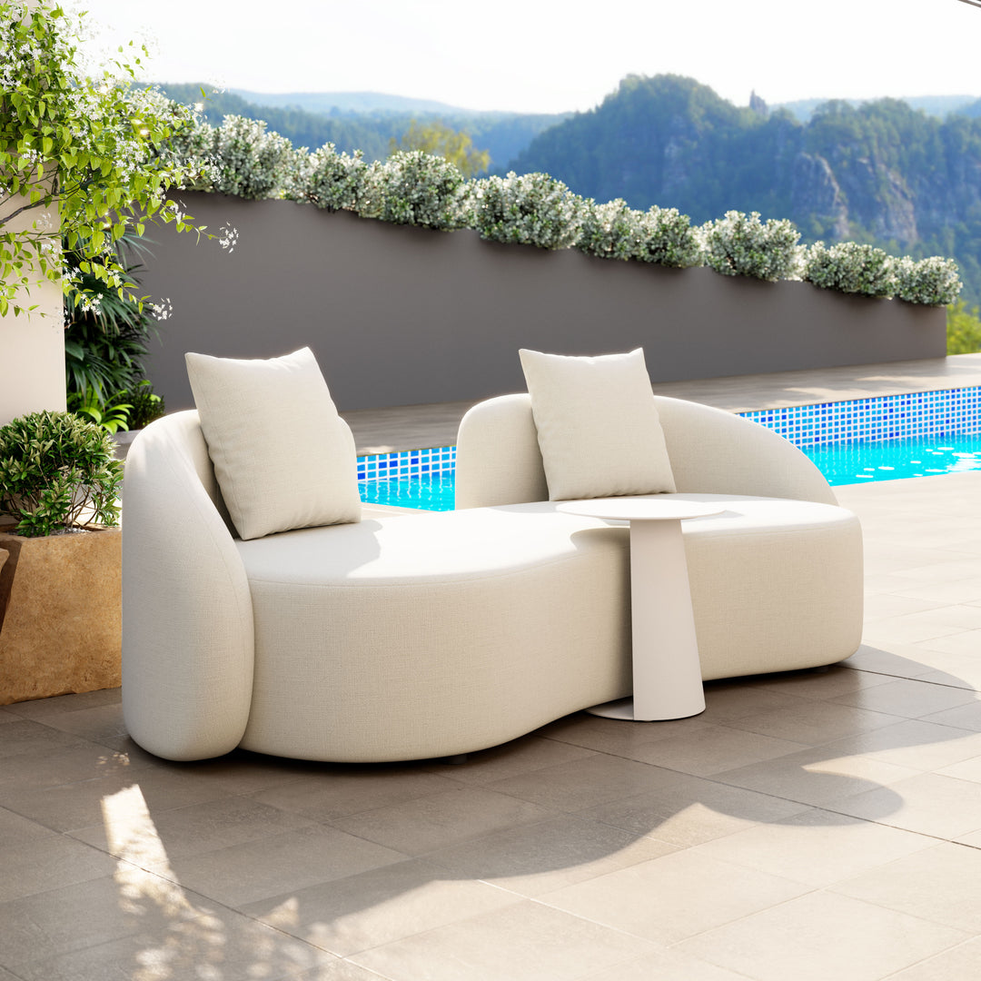 The Sunny Isles Loveseat Beige  Era and Style Inspired Home Decor 1