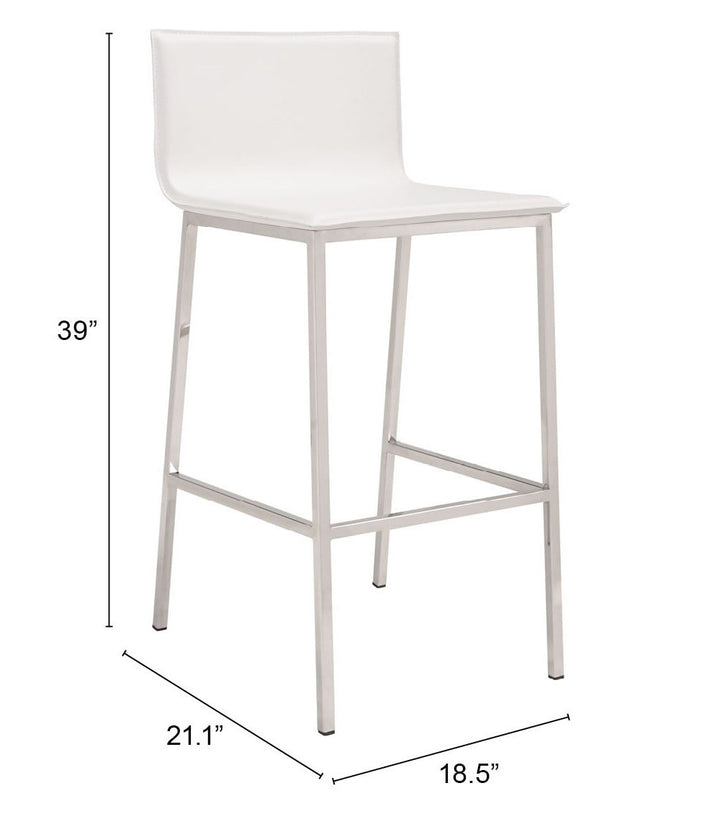 The Marina Barstool (Set of 2) White  Era and Style Inspired Home Decor 1