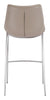 The Magnus Barstool (Set of 2) Brown & Silver  Era and Style Inspired Home Decor 1