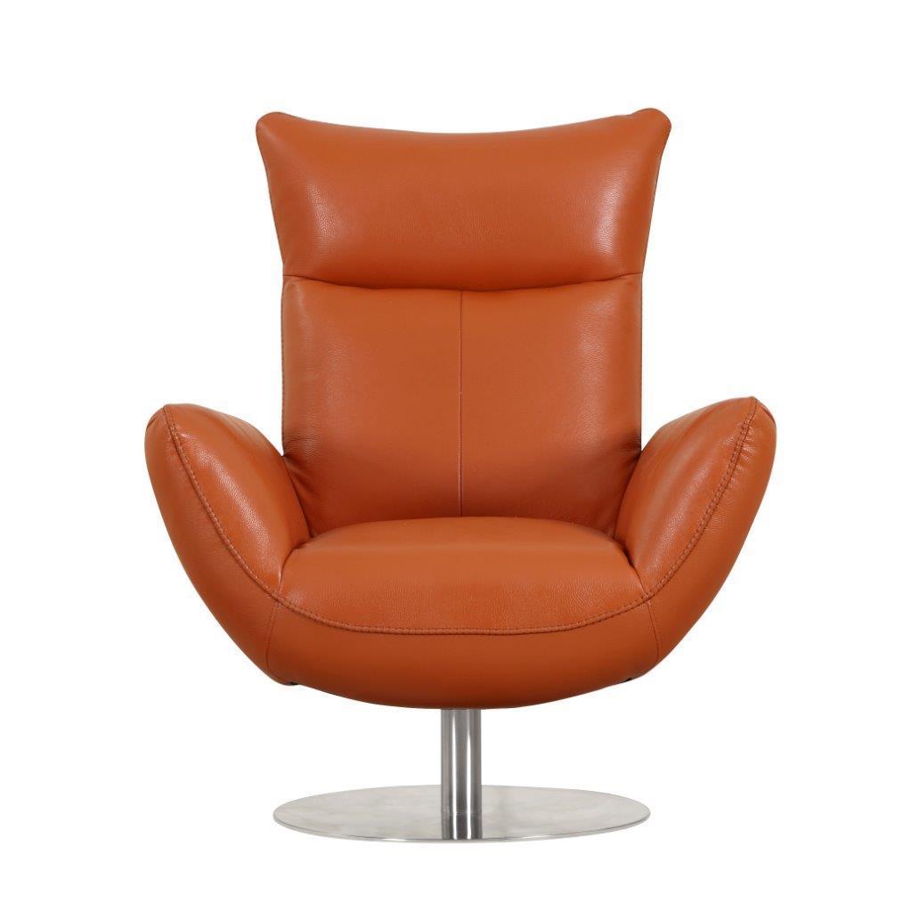 Italian Leather Lounge Chair