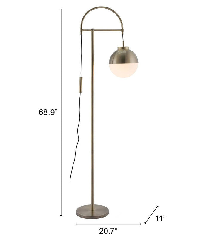 The Waterloo Floor Lamp White & Bronze  Era and Style Inspired Home Decor 1