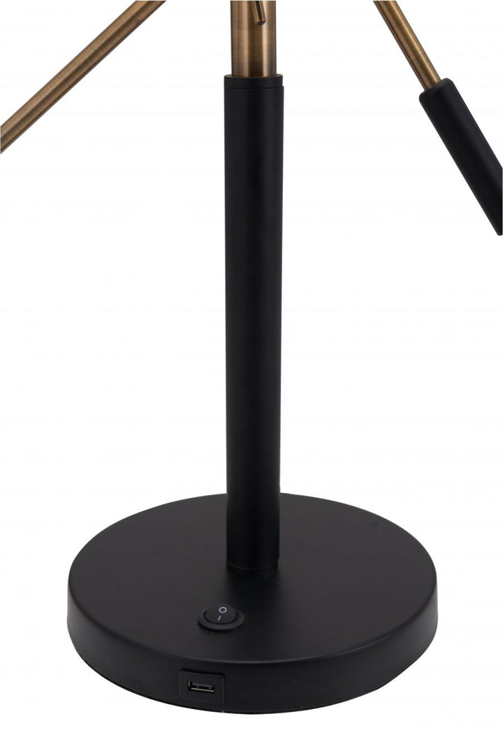 The Tanner Table Lamp Black & Brass  Era and Style Inspired Home Decor 1