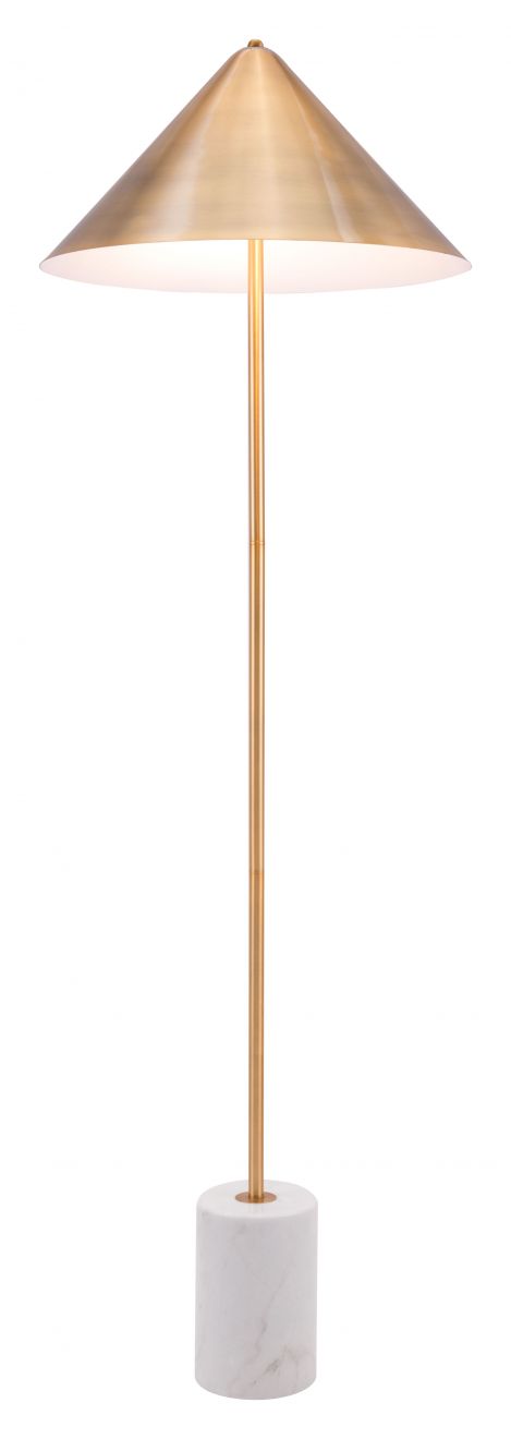 The Bianca Floor Lamp Brass & White  Era and Style Inspired Home Decor 1