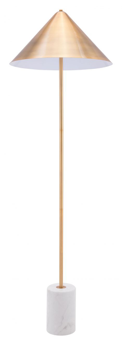 The Bianca Floor Lamp Brass & White  Era and Style Inspired Home Decor 1