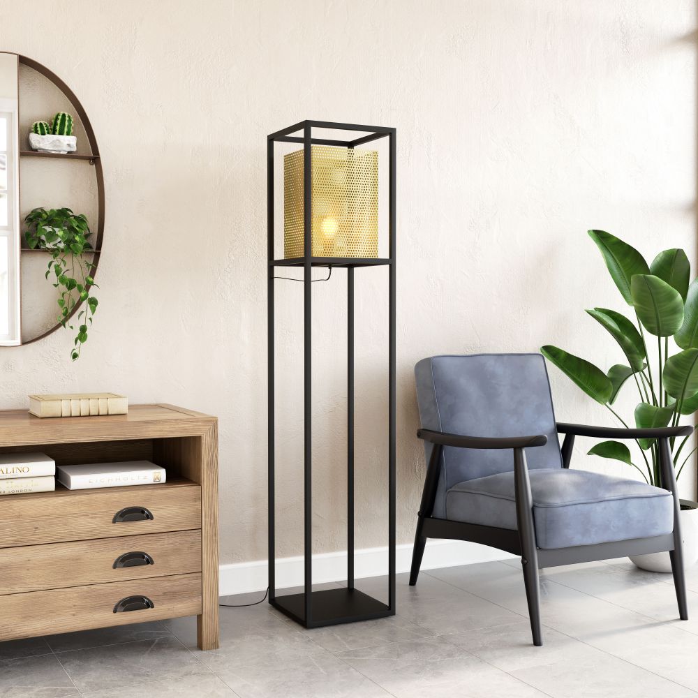 The Yves Floor Lamp Gold & Black  Era and Style Inspired Home Decor 1