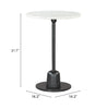 The Whammy Side Table White & Black  Era and Style Inspired Home Decor 1