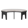 5-Piece Dining Table Set with Curved Bench