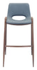 The Desi Barstool (Set of 2) Azure Gray & Walnut  Era and Style Inspired Home Decor 1