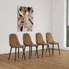 Dining Table and 4 Modern Dining Chairs Set