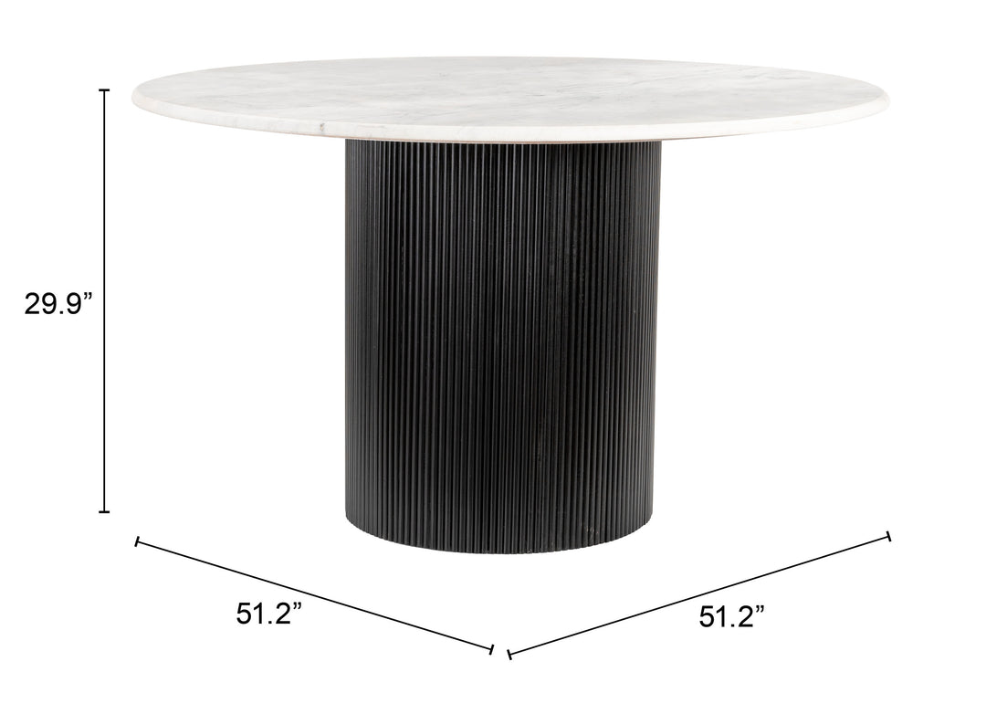 The Izola Dining Table White & Black  Era and Style Inspired Home Decor 1