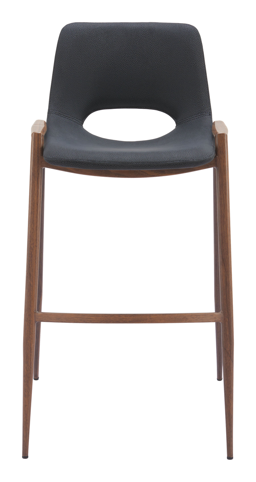 The Desi Barstool (Set of 2) Black & Walnut  Era and Style Inspired Home Decor 1