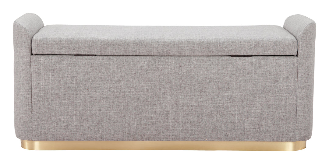 The Dobo Storage Bench Gray  Era and Style Inspired Home Decor 1