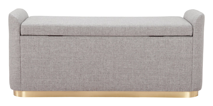 The Dobo Storage Bench Gray  Era and Style Inspired Home Decor 1