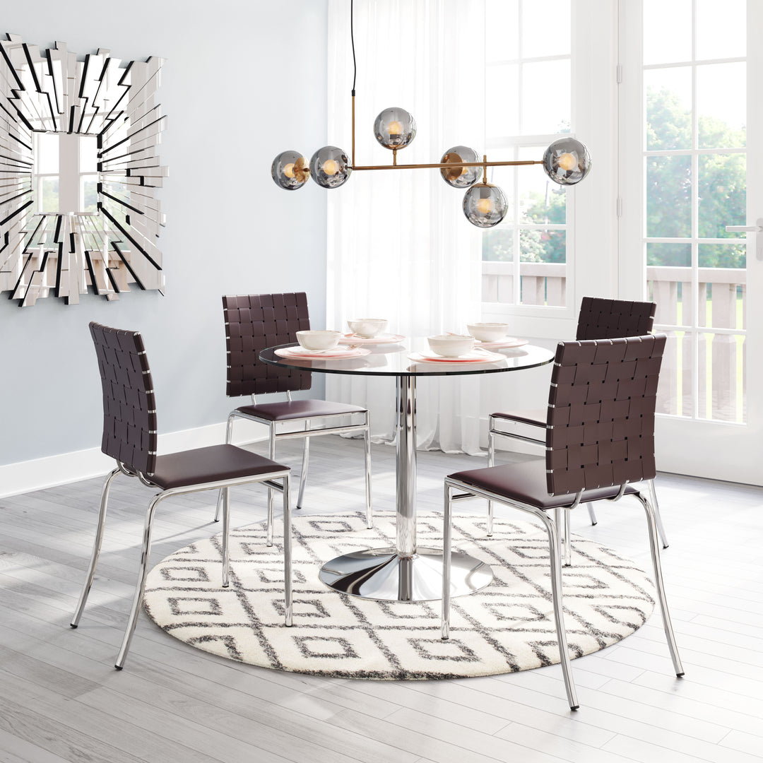 The Criss Cross Dining Chair (Set of 4) Espresso  Era and Style Inspired Home Decor 1