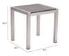 The Cosmopolitan Side Table Gray & Silver  Era and Style Inspired Home Decor 1