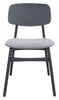 The Othello Dining Chair (Set of 2) Gray & Black  Era and Style Inspired Home Decor 1